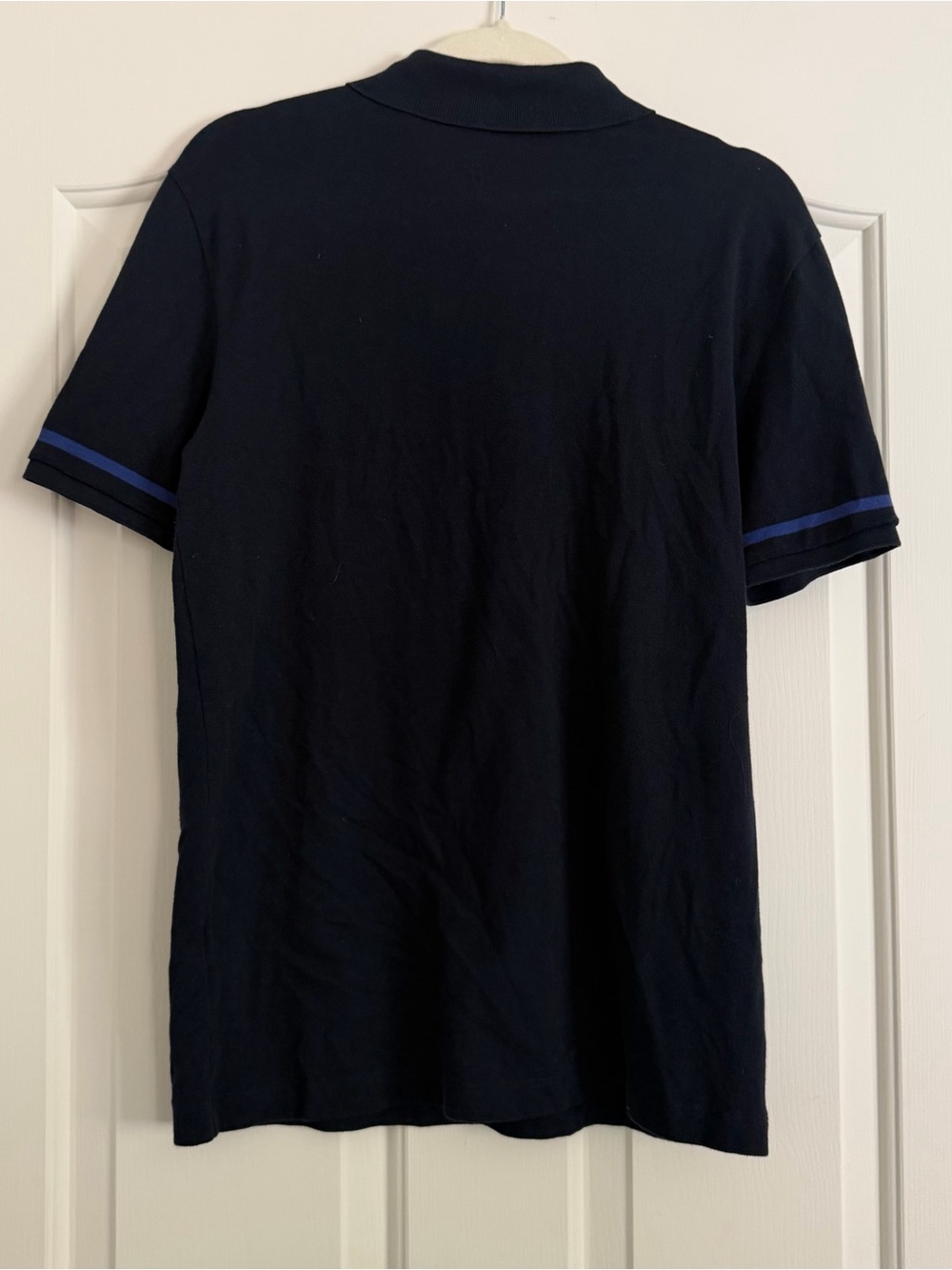 Theory Men’s Navy Blue Short Sleeve Polo Shirt Size Large - Picture 3 of 3
